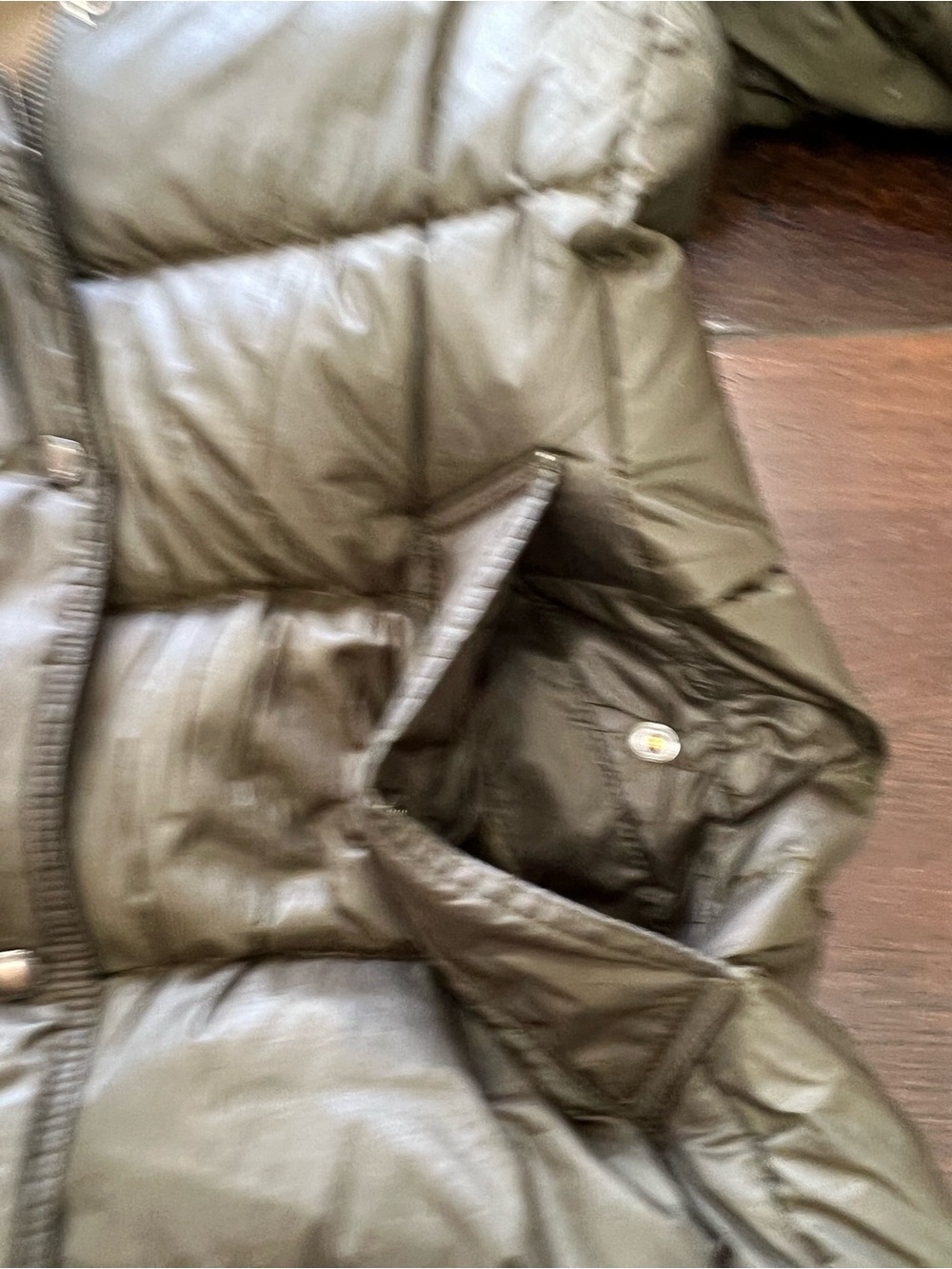 Burberry Olive Green Quilted Puffer Coat - Picture 7 of 11
